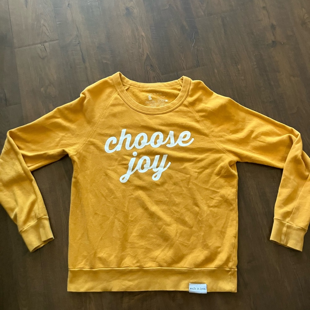 Choose Joy Yellow Sweatshirt